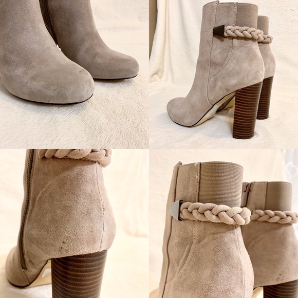 Saks Ankle High Stacked Heeled Boot - Picture 6 of 8